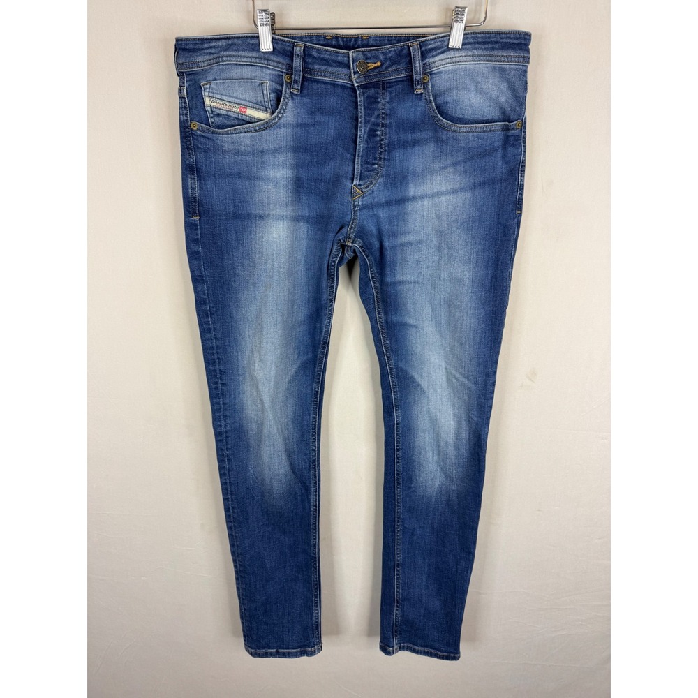 Diesel Sleenker-X Skinny Jeans Blue Wash 009PK W36 L32 Stretch Denim‎